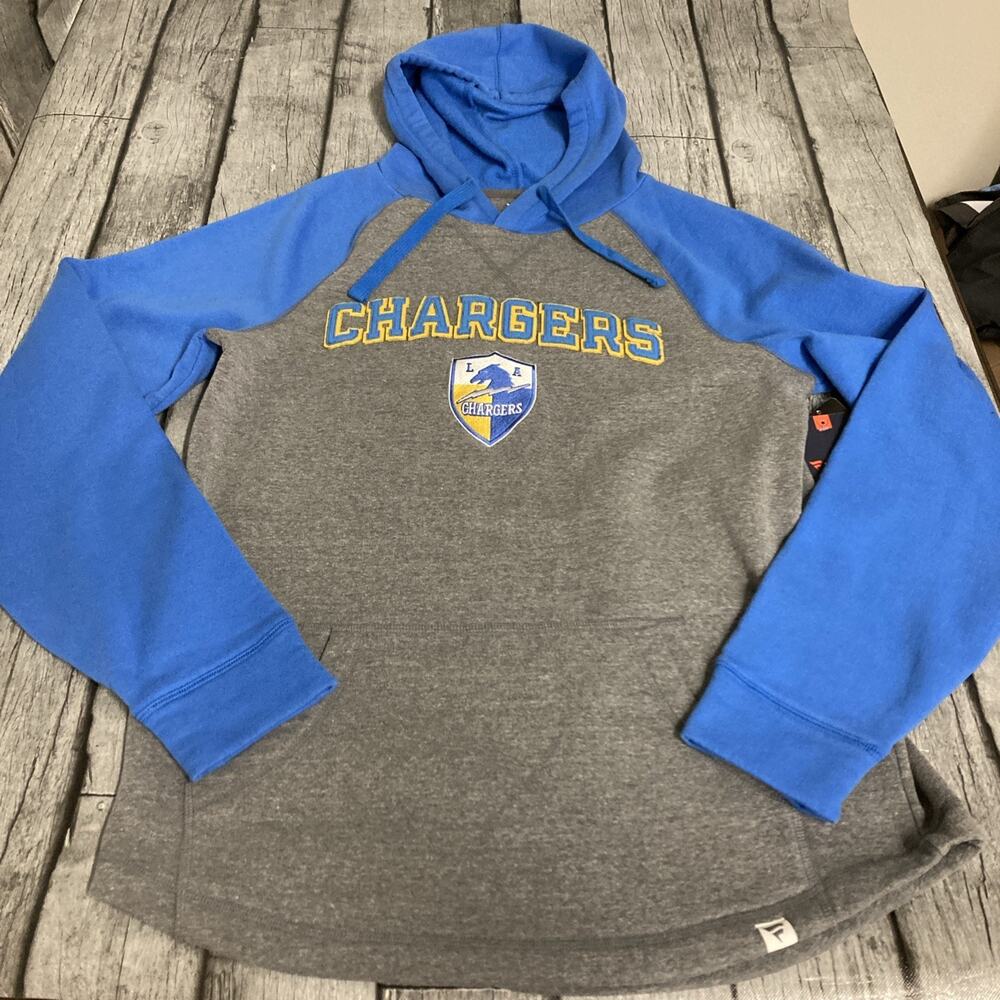NWT Men’s Fanatics LA Chargers Los Angeles Large Grey Patches Sweatshirt